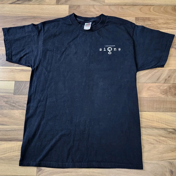 The Signs Movie Size Large Vintage M. Knight Shyalmans  It's Happening Promo Tee - Picture 1 of 8